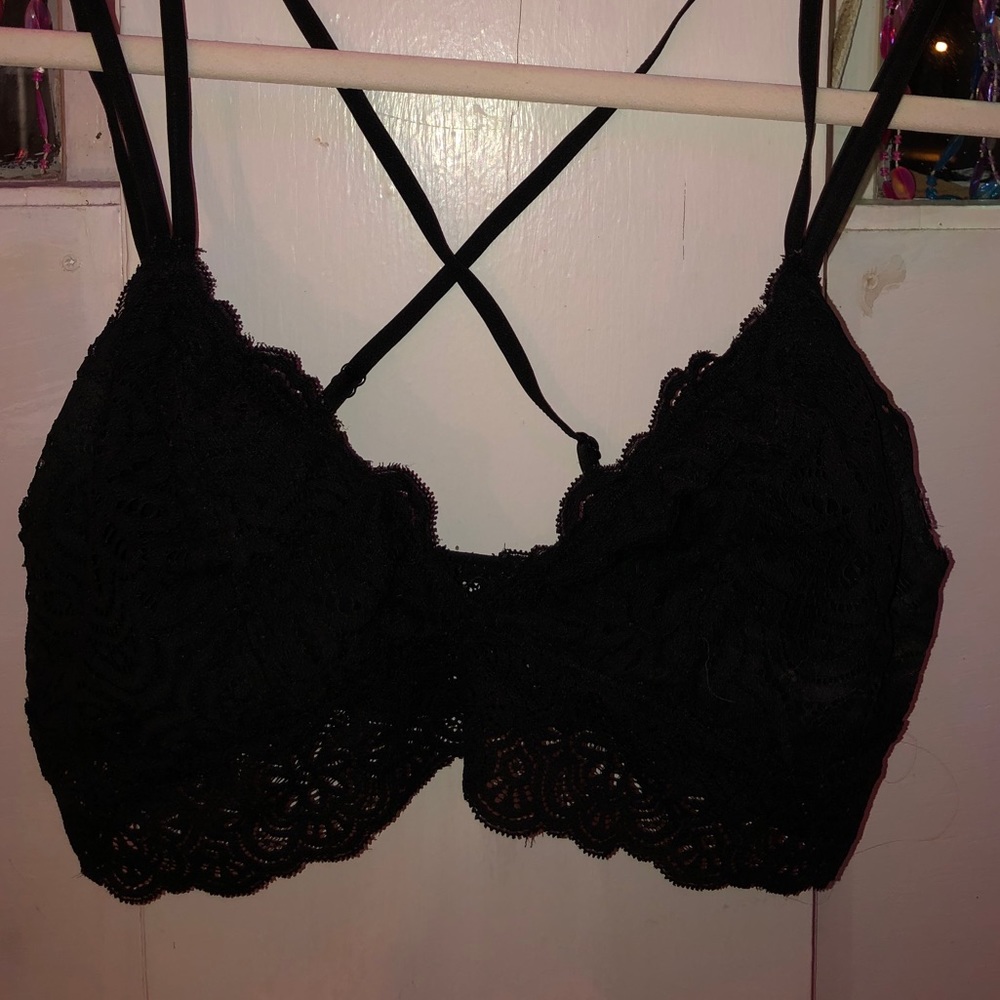 Black lace AERIE bralette